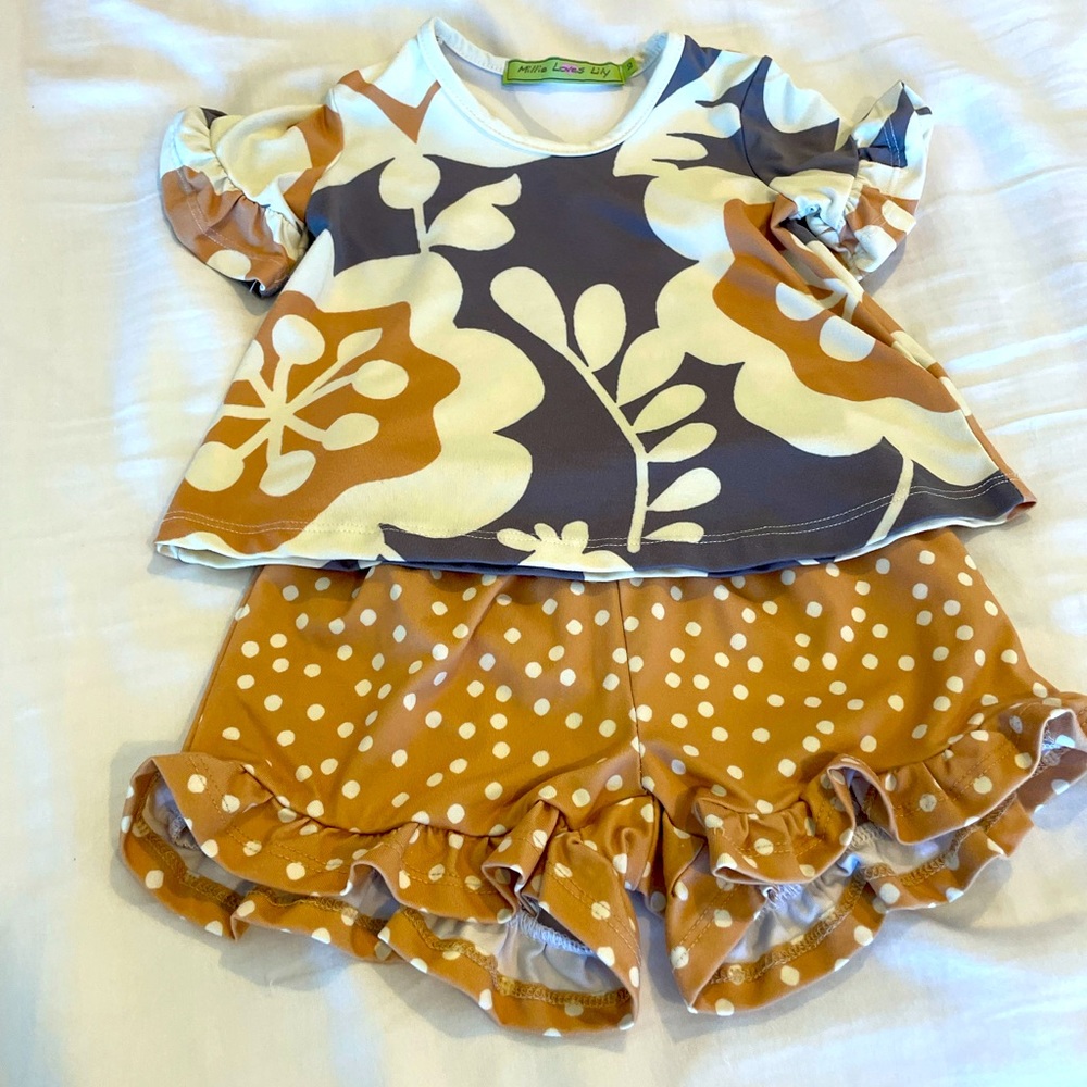 Millie loves lily matching shorts set